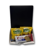Conference Sweets & Snacks breakfast snack assortment with Belvita snack packs and Special K pastry crisps.