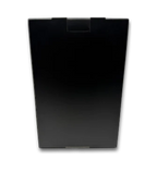 Conference Sweets & Snacks black cardboard table unit for snacks, 15 bags total.